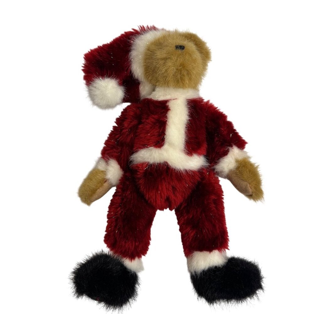 Boyds Bear Santa Bearhugs Articulated Stuffed Teddy Bear Christmas Glitter VTG - Picture 2 of 11